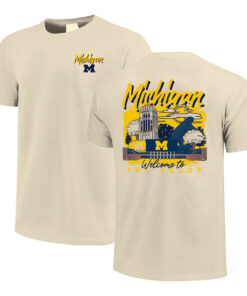Unisex Michigan Wolverines Welcome to Ann Arbor Graphic Shirt for College Sports Fans
