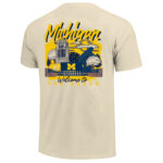 Unisex Michigan Wolverines Welcome to Ann Arbor Graphic Shirt for College Sports Fans