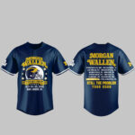 Unisex Michigan Wolverines x Morgan Wallen Still The Problem Tour 2026 Baseball Jersey for Country Music and Football Fans