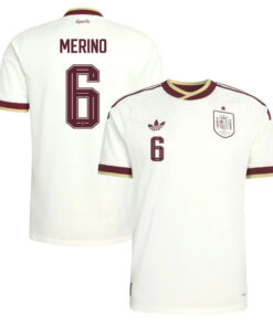 Unisex Mikel Merino Spain National Team 2026 Away Stadium Soccer Jersey for Soccer Fans