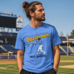 Unisex Milwaukee Brewers Jake Bauers Barrel Man Graphic Shirt for Baseball Fans
