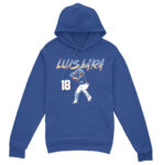 Unisex Milwaukee Brewers Luis Lara Slugger Swing Number Graphic Shirt for Baseball Fans