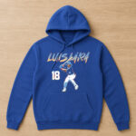 Unisex Milwaukee Brewers Luis Lara Slugger Swing Number Graphic Shirt for Baseball Fans