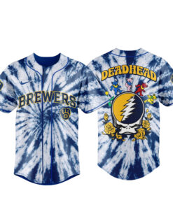 Unisex Milwaukee Brewers x Grateful Dead Night 2026 Baseball Jersey for Baseball Fans