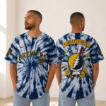 Unisex Milwaukee Brewers x Grateful Dead Night 2026 Baseball Jersey for Baseball Fans