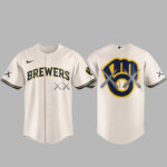 Unisex Milwaukee Brewers x Kaws 2026 Baseball Jersey for Baseball Fans