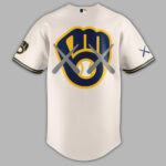 Unisex Milwaukee Brewers x Kaws 2026 Baseball Jersey for Baseball Fans