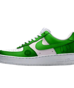 Unisex Minions Goomi Green Tentacle Skull Graphic Air Force 1 Shoes Sneakers for Animation Fans