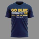 Unisex Morgan Wallen x Michigan Wolverines The Tour 2026 Graphic Shirt for Country Music and College Fans