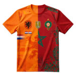 Unisex Morocco Vs Netherlands Global Soccer Event 2026 Graphic Shirt for Soccer Fans