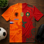 Unisex Morocco Vs Netherlands Global Soccer Event 2026 Graphic Shirt for Soccer Fans
