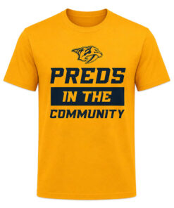 Unisex Nashville Predators Preds In The Community Graphic Shirt for Hockey Fans