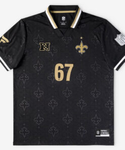 Unisex New Orleans Saints National Football League Black Soccer Jersey 2026 for Football Fans