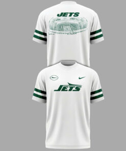 Unisex New York Jets White Out Uniform Shirt for Football Fans