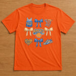 Unisex New York Knicks Bow Grid Graphic Shirt for Basketball Fans