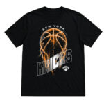 Unisex New York Knicks Lightning Bolt Basketball Logo Graphic Shirt for Basketball Fans