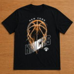 Unisex New York Knicks Lightning Bolt Basketball Logo Graphic Shirt for Basketball Fans