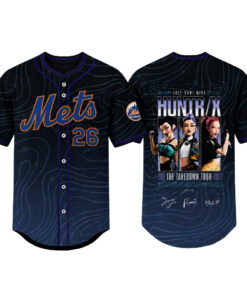 Unisex New York Mets x KPop Demon Hunters 2026 Baseball Jersey for Baseball and Animation Fans