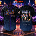 Unisex New York Mets x KPop Demon Hunters 2026 Baseball Jersey for Baseball and Animation Fans