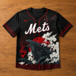 Unisex New York Mets x King of the Monsters 2026 Baseball Jersey for Baseball and Movie Fans