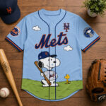 Unisex New York Mets x Peanuts Day 2026 Baseball Jersey for Baseball and Peanuts Fans