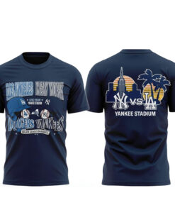 Unisex New York Yankees 2026 Dodgers x Yankees at Yankee Stadium Graphic Shirt for Baseball Fans