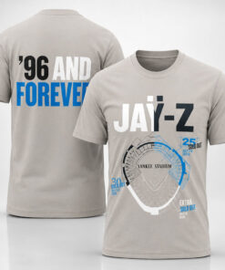 Unisex New York Yankees Stadium x Jay Z 96 And Forever Graphic Shirt for Hip Hop and Baseball Fans