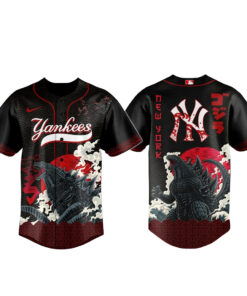 Unisex New York Yankees x King of the Monsters 2026 Baseball Jersey for Baseball and Movie Fans