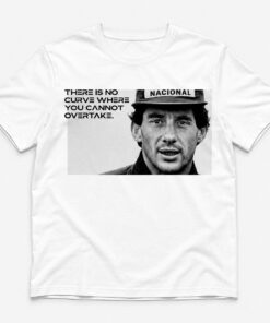 Unisex Neymar x Ayrton Senna No Curve Where You Cannot Overtake Graphic Shirt for Soccer and Racing Fans