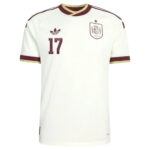 Unisex Nico Williams Spain National Team 2026 Away Stadium Soccer Jersey for Soccer Fans