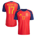 Unisex Nico Williams Spain National Team 2026 Home Stadium Soccer Jersey for Soccer Fans