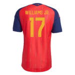 Unisex Nico Williams Spain National Team 2026 Home Stadium Soccer Jersey for Soccer Fans
