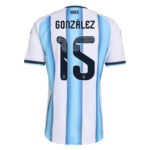 Unisex Nicolás González Argentina National Team 2026 Home Stadium Soccer Jersey for Soccer Fans