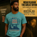 Unisex Noah Kahan Great Divide World Tour 2026 Live In Boston Graphic Shirt for Music Fans