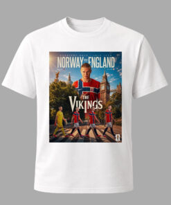 Unisex Norway The Vikings 2026 World Cup Abbey Road Graphic Shirt for Soccer Fans