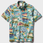 Unisex Orange County Fair Dark Aqua Hawaiian Shirt for Fair and Festival Fans