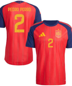 Unisex Pedro Porro Spain National Team 2026 Home Stadium Soccer Jersey for Soccer Fans
