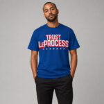 Unisex Philadelphia 76ers Trust LeProcess Graphic Shirt for Basketball Fans