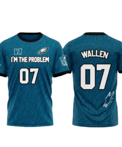 Unisex Philadelphia Eagles x Morgan Wallen Tour 2026 I'm The Problem Graphic Shirt for Football Fans