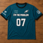 Unisex Philadelphia Eagles x Morgan Wallen Tour 2026 I’m The Problem Graphic Shirt for Football Fans