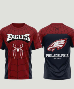 Unisex Philadelphia Eagles x Spider-Man Brand New Day 2026 Graphic Shirt for Football Fans