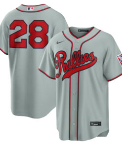 Unisex Philadelphia Phillies Alec Bohm Gray 2026 Field of Dreams Stadium Baseball Jersey for Baseball Fans