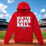 Unisex Philadelphia Phillies Baseball Run The Damn Ball Graphic Shirt for Baseball Fans