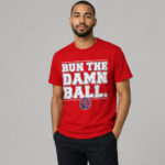 Unisex Philadelphia Phillies Baseball Run The Damn Ball Graphic Shirt for Baseball Fans