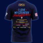 Unisex Philadelphia Phillies Celebrate America’s 250th Birthday in Philadelphia 2026 Graphic Navy Shirt for Baseball and Patriotic Fans