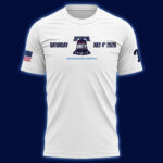 Unisex Philadelphia Phillies Celebrate America’s 250th Birthday in Philadelphia 2026 Graphic White Shirt for Baseball and Patriotic Fans