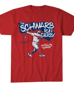 Unisex Philadelphia Phillies Kyle Schwarber Schwarb Run Derby Graphic Shirt for Baseball Fans