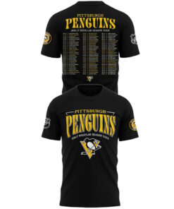 Unisex Pittsburgh Penguins 2026-27 Regular Season Schedule Graphic Shirt for Hockey Fans