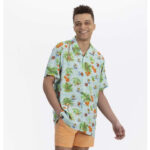Unisex Pokémon Tropical Summer Surf Blossoms Hawaiian Shirt for Anime Fans