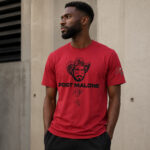 Unisex Post Malone x Tampa Bay Buccaneers Big Ass Stadium Tour 2026 Red Graphic Shirt for Music and Football Fans